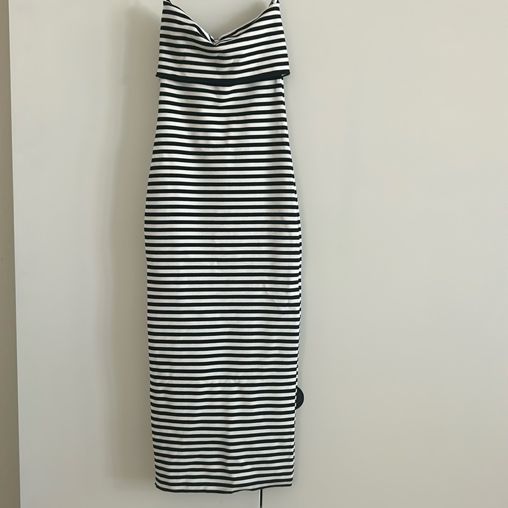 Zara Strapless Stipe Dress - NEW with Tags. Size S